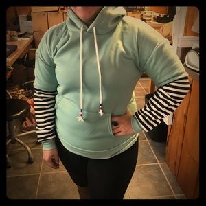 Aqua hoodie